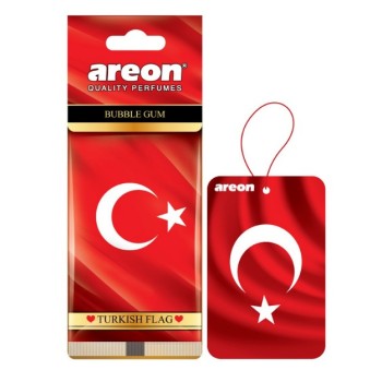 Areon Türk Bayraği Bubble Gum Oto Araç Kokusu Areon Türk Bayraği Bubble Gum Oto Araç Kokusu