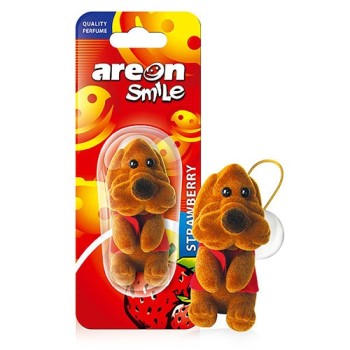 Areon Smile Strawberry (Köpek) Oto Araç Kokusu Areon Smile Strawberry (Köpek) Oto Araç Kokusu