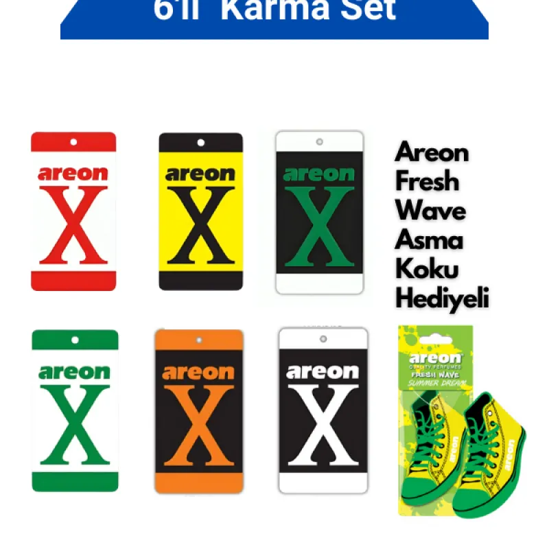 Areon X 6'li Süper Karma Set Areon X 6'li Süper Karma Set